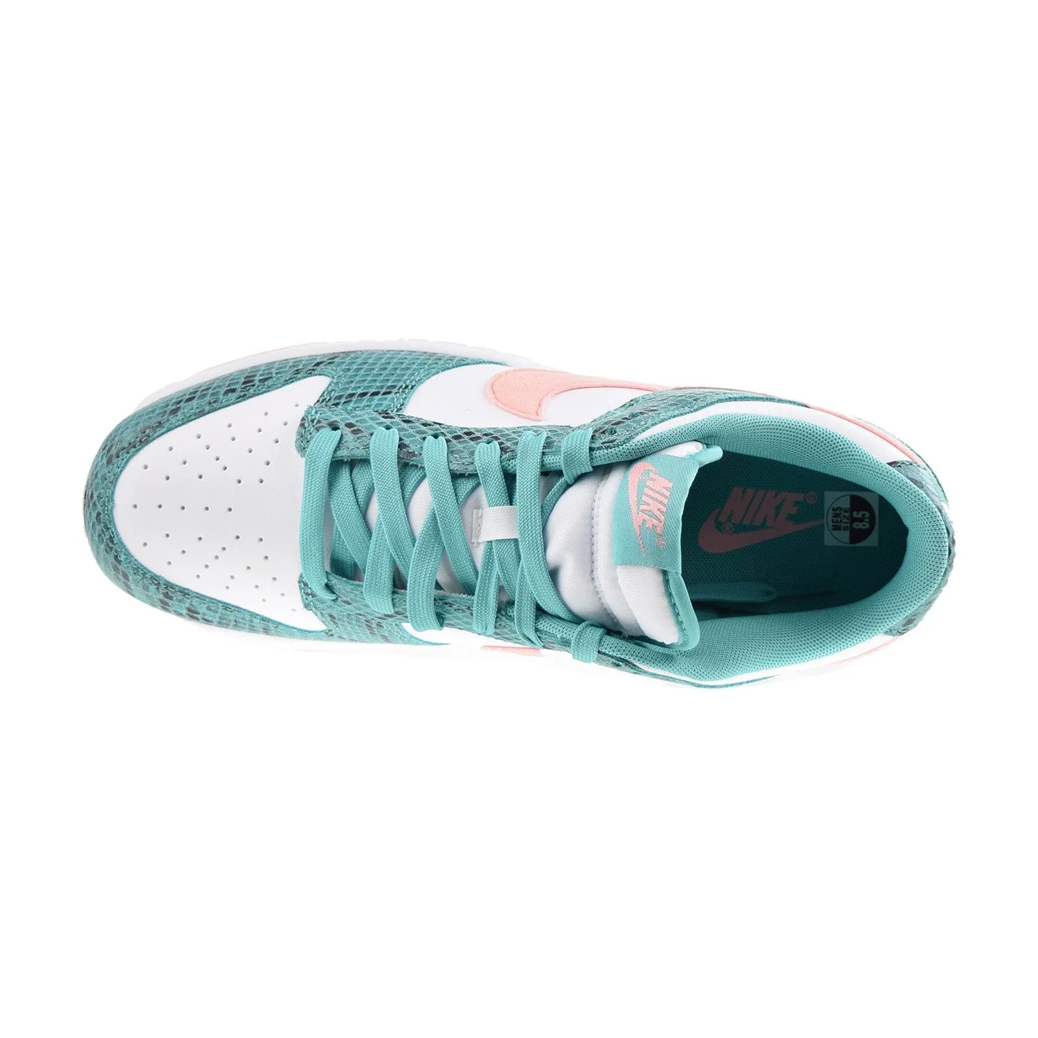 Nike Dunk Low Snakeskin Men's Shoes Washed Teal-Bleached Coral