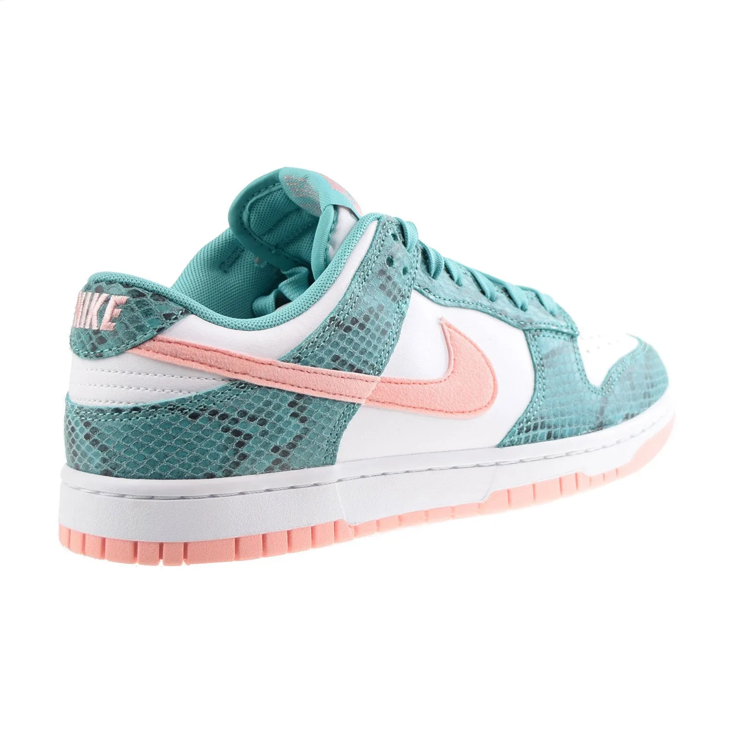 Nike Dunk Low Snakeskin Men's Shoes Washed Teal-Bleached Coral