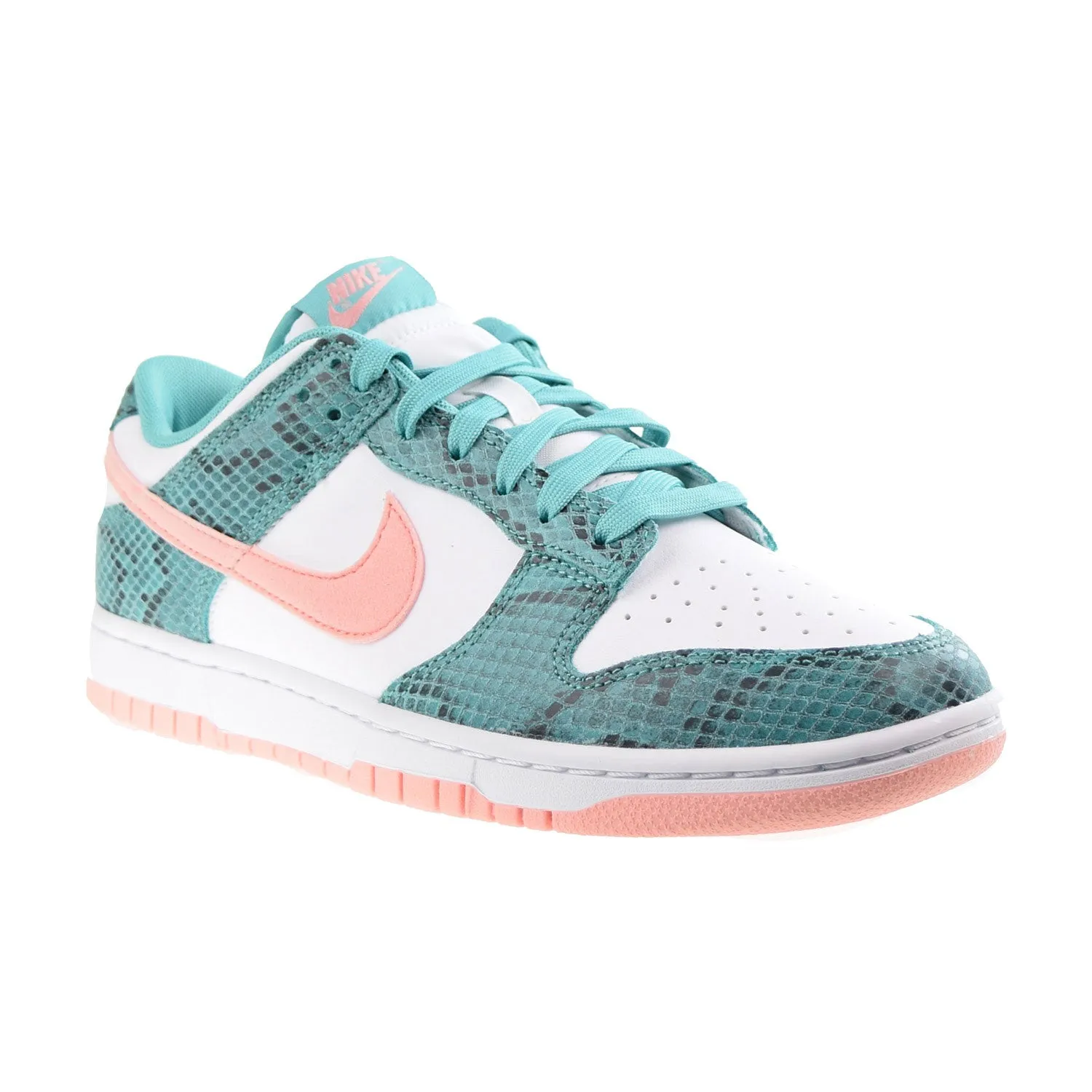 Nike Dunk Low Snakeskin Men's Shoes Washed Teal-Bleached Coral