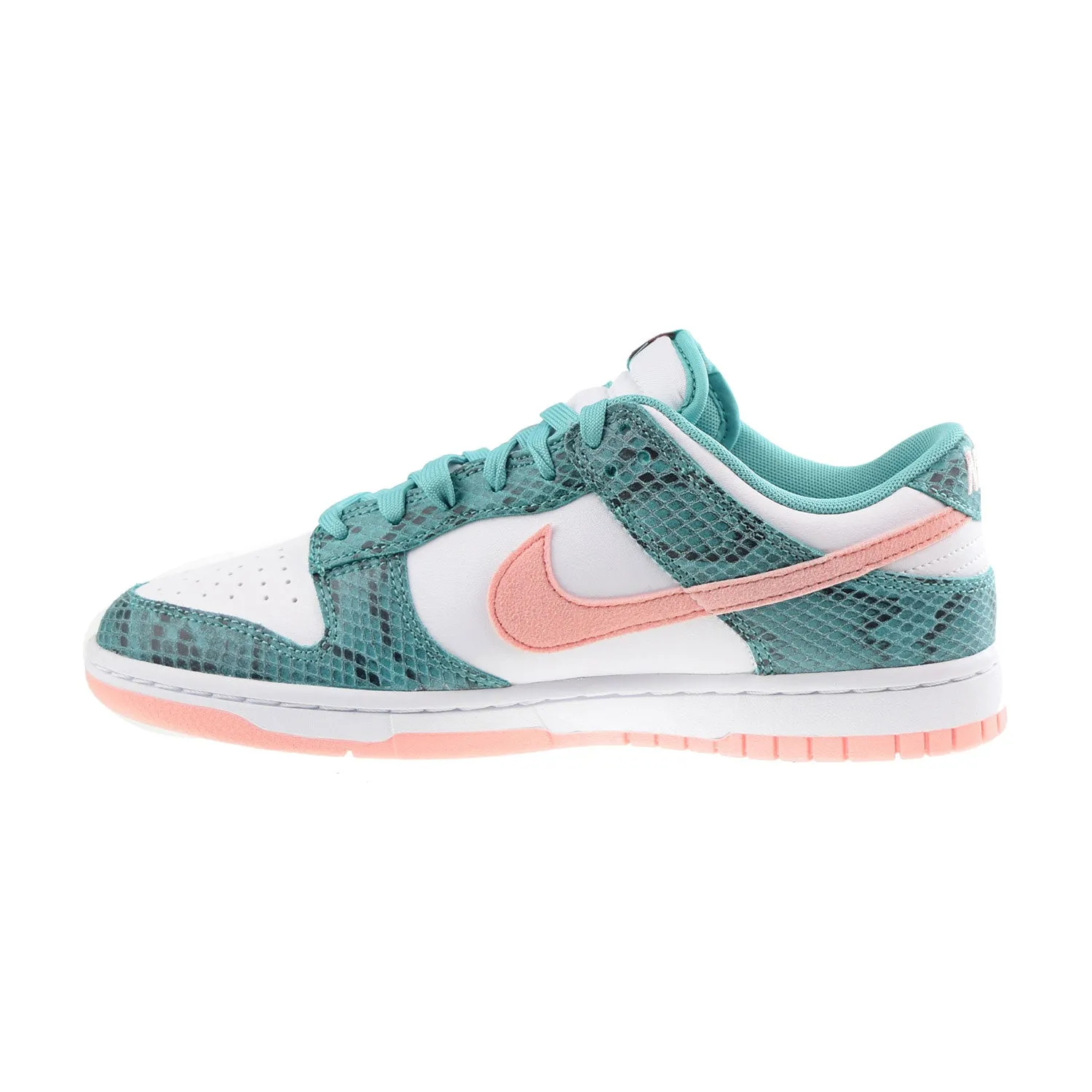 Nike Dunk Low Snakeskin Men's Shoes Washed Teal-Bleached Coral