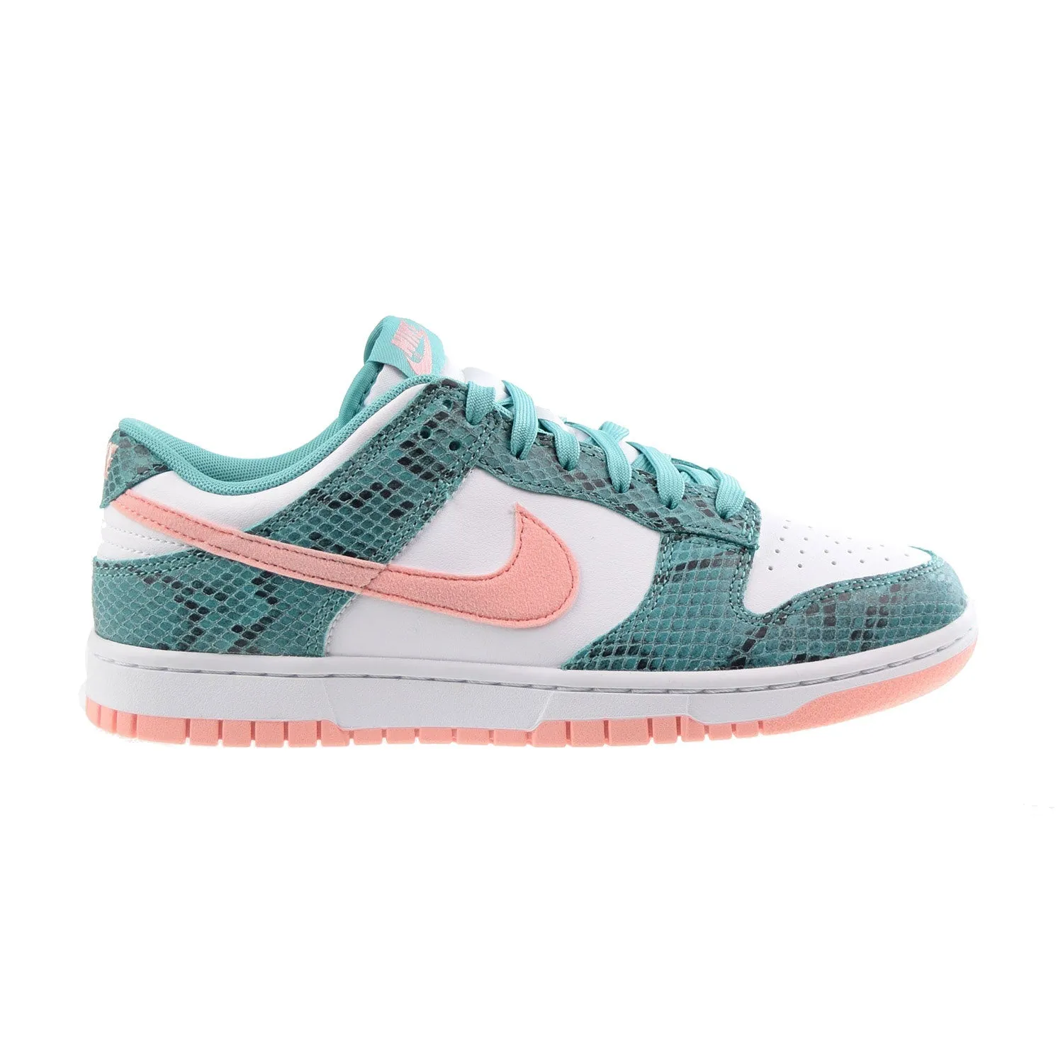 Nike Dunk Low Snakeskin Men's Shoes Washed Teal-Bleached Coral