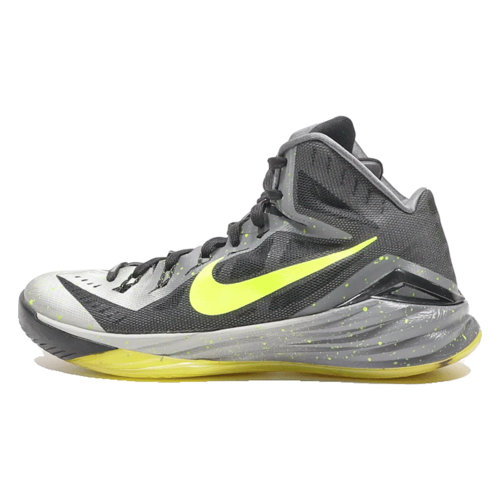 NIKE Hyperdunk 2014 High Top Trainers Grey Synthetic Mens UK 7