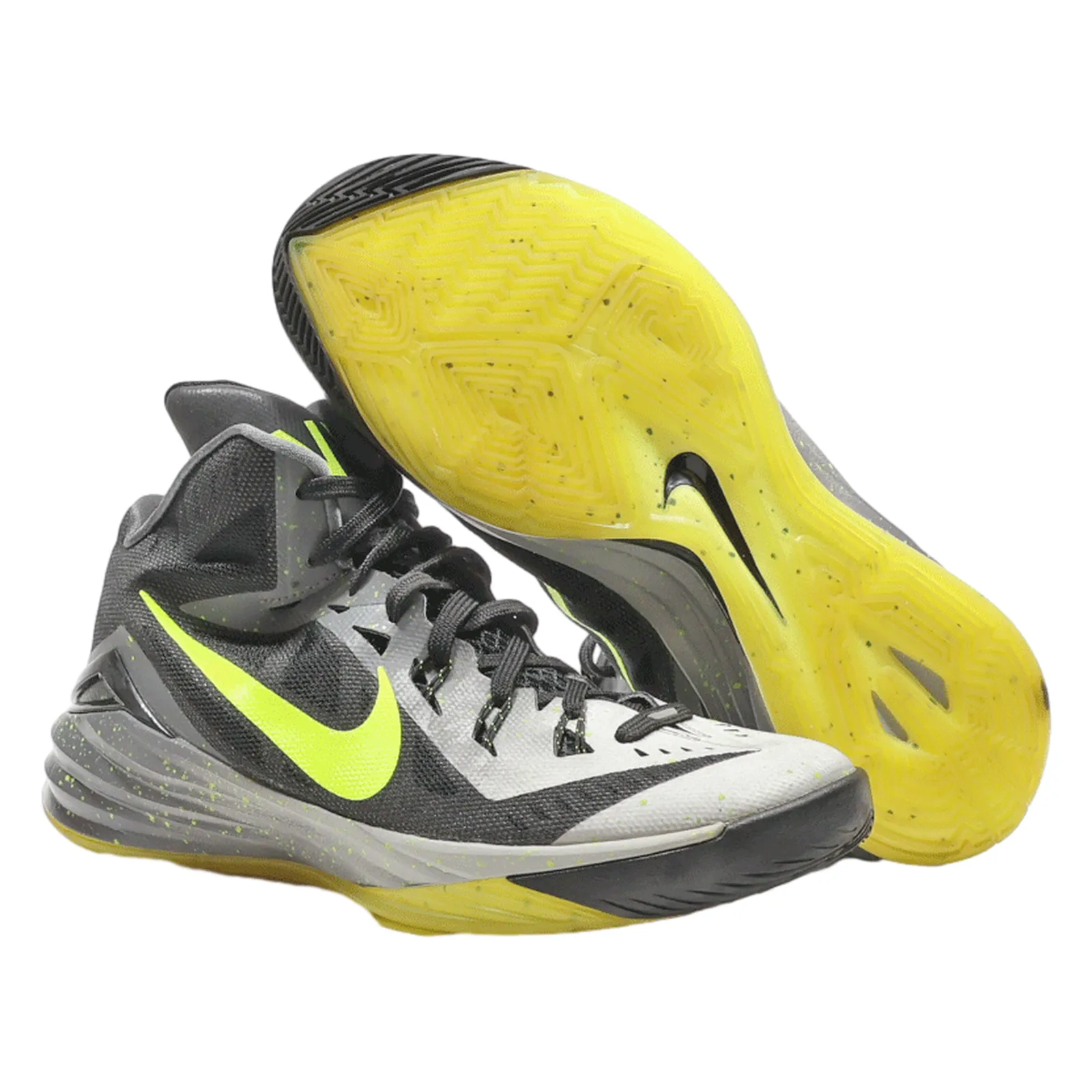 NIKE Hyperdunk 2014 High Top Trainers Grey Synthetic Mens UK 7
