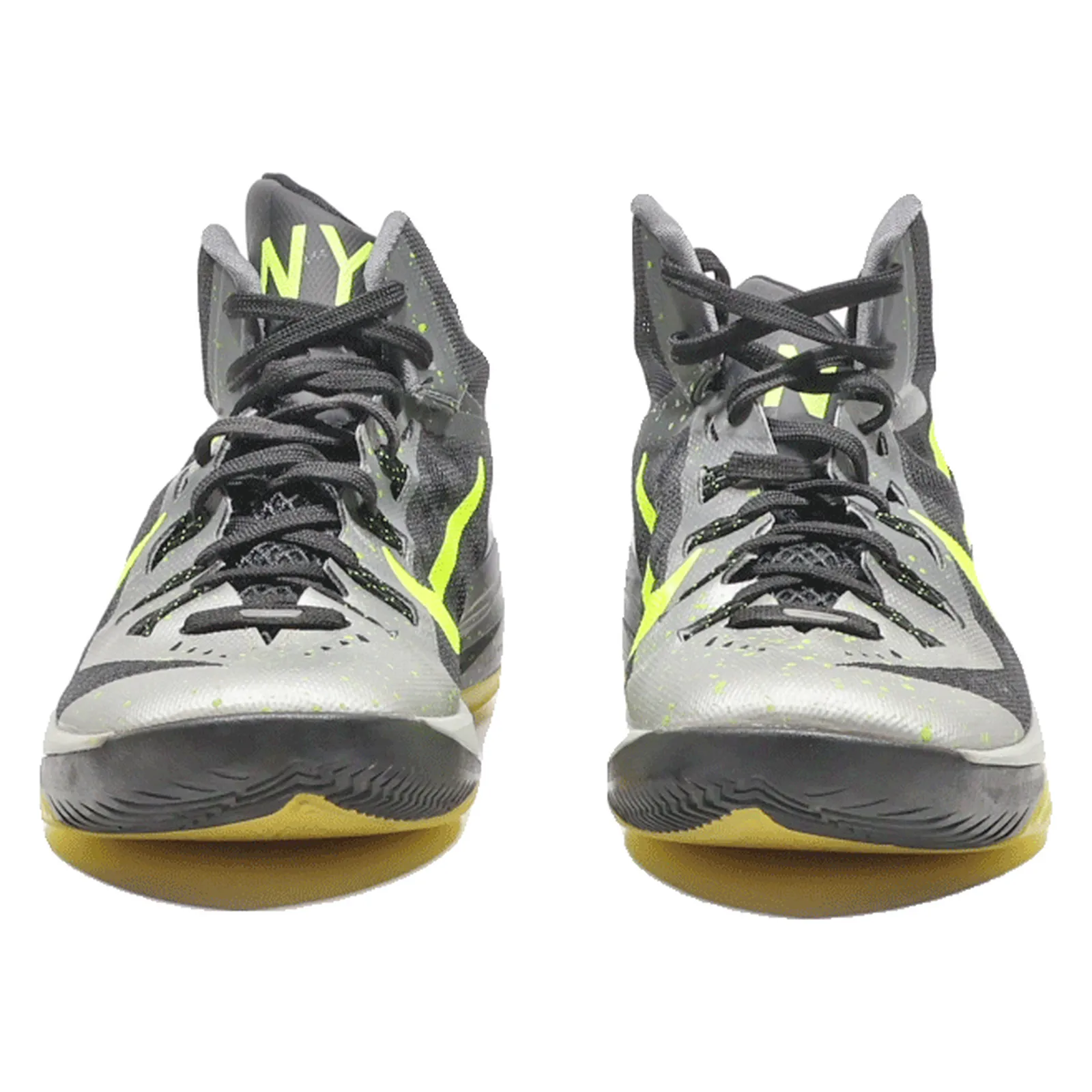 NIKE Hyperdunk 2014 High Top Trainers Grey Synthetic Mens UK 7