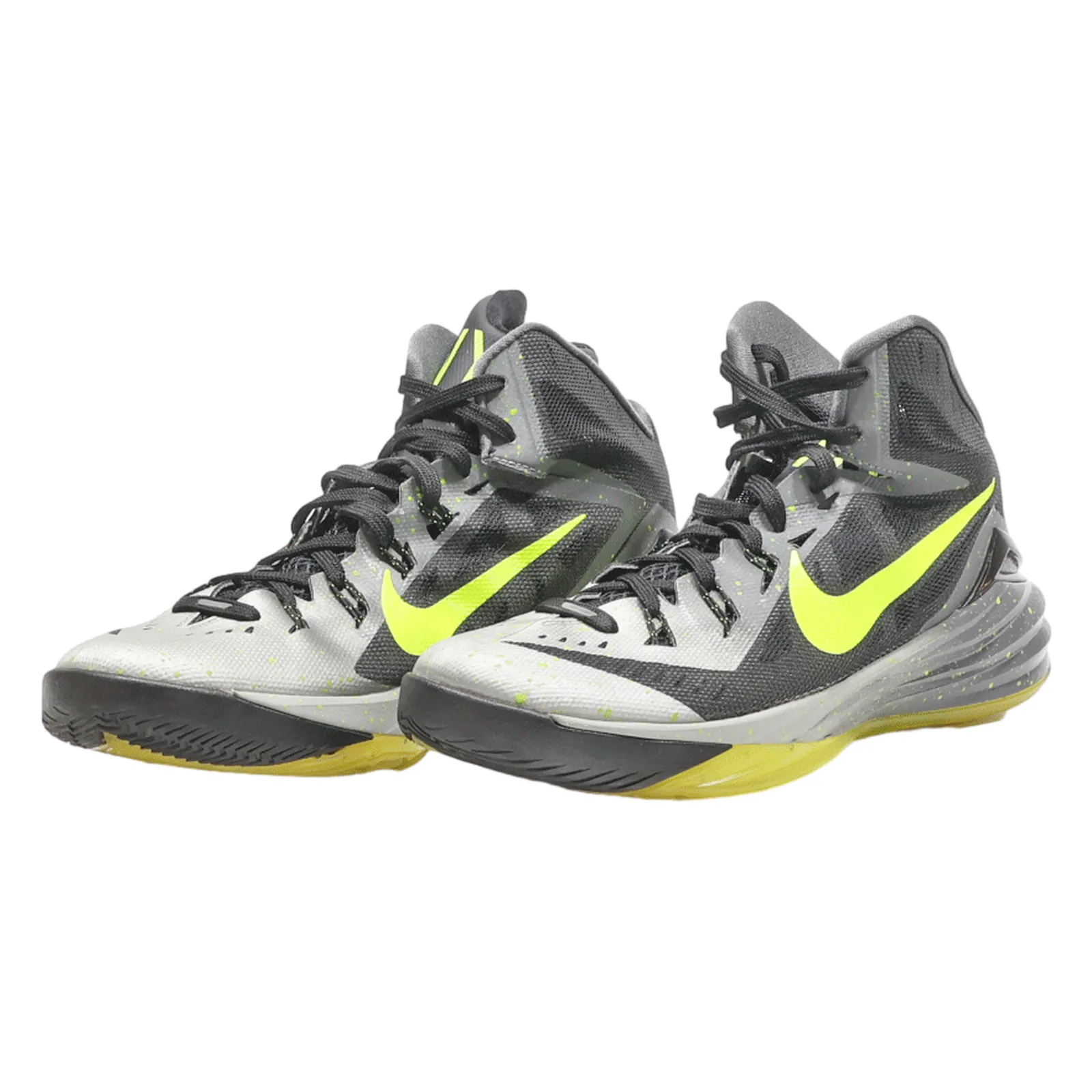 NIKE Hyperdunk 2014 High Top Trainers Grey Synthetic Mens UK 7