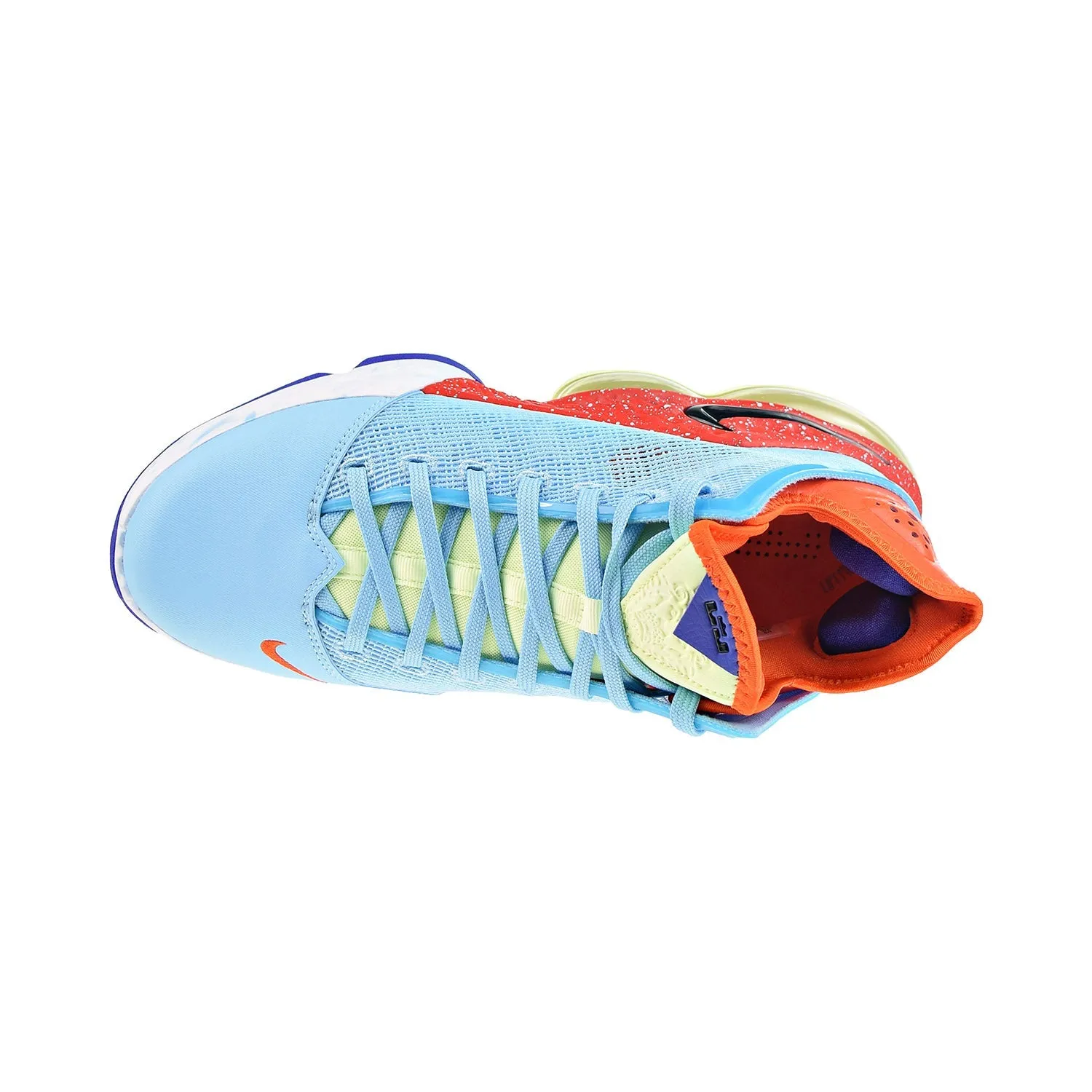 Nike LeBron XIX 19 Low Men's Shoes Blue Chill-Light Crimson-Safety Orange
