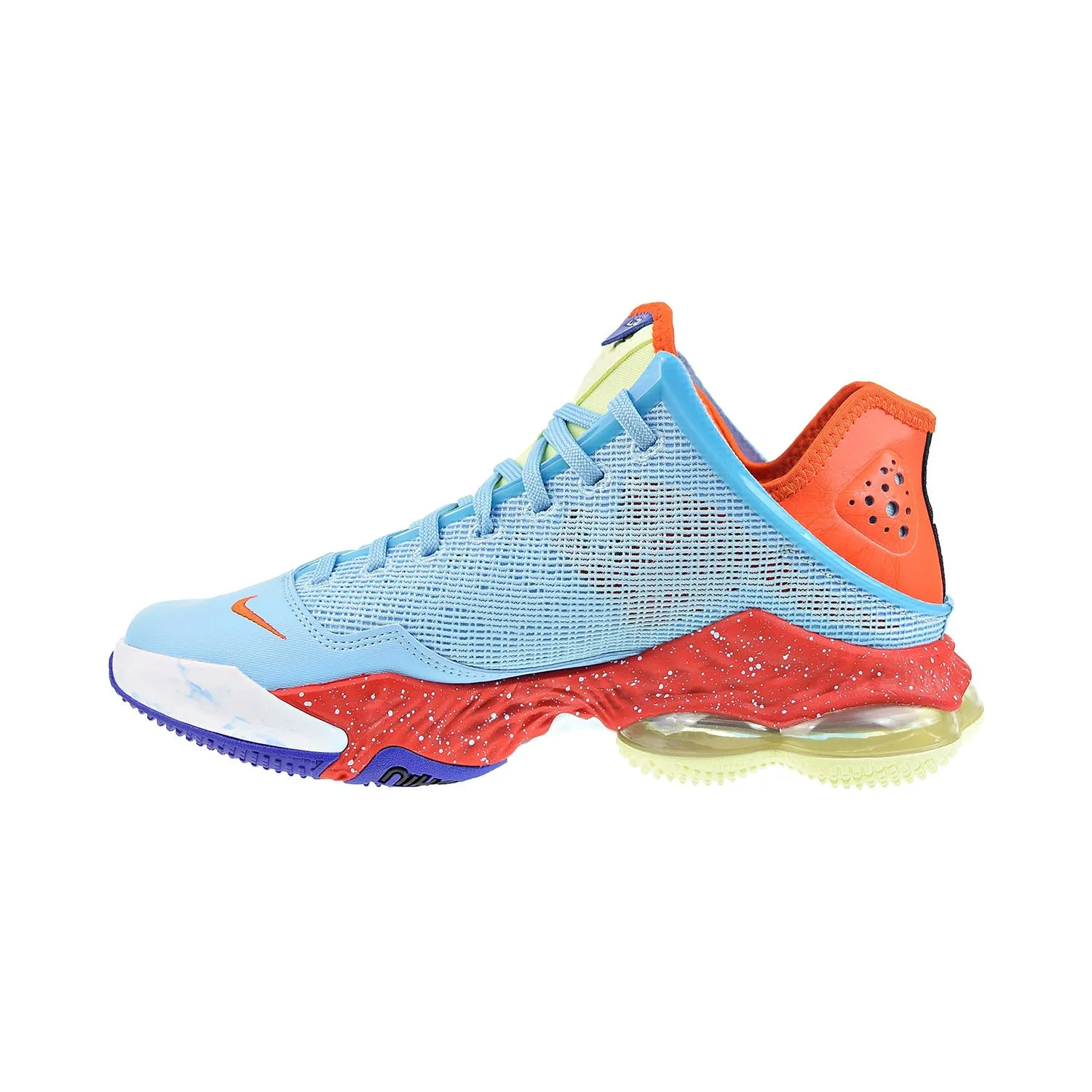 Nike LeBron XIX 19 Low Men's Shoes Blue Chill-Light Crimson-Safety Orange
