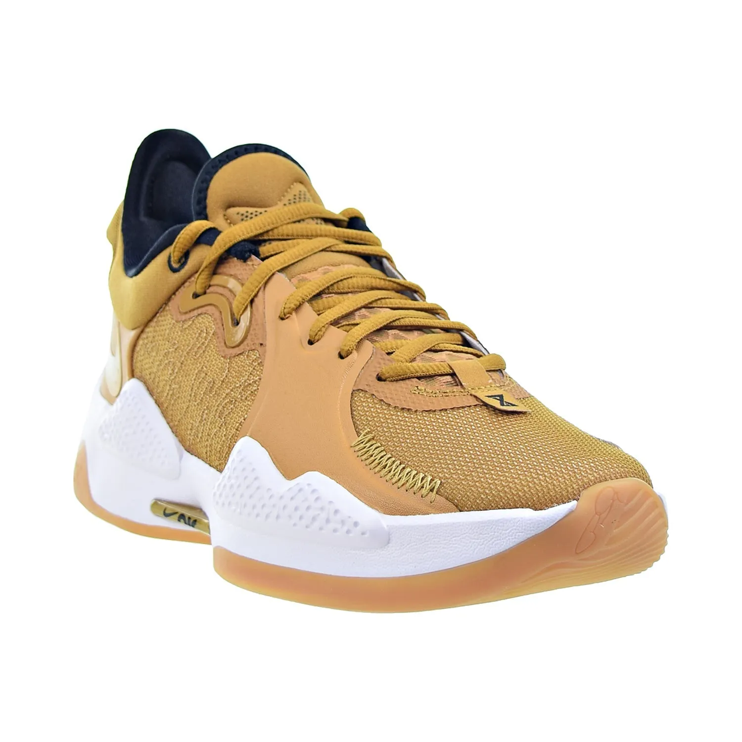 Nike PG 5 Men's Basketball Shoes Wheat Grain-Black-Metallic Gold