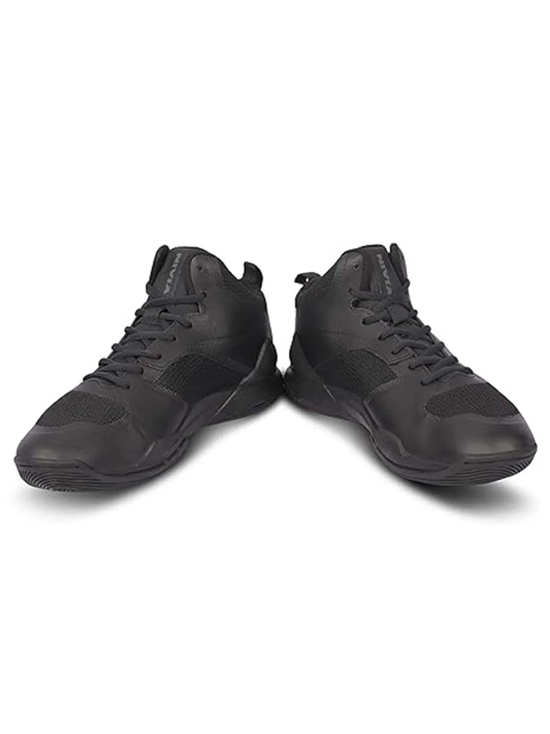 Nivia Combat 2.0 Basketball Shoes For Mens | Phylon, Rubber & Tpu Shank Sole With Spacer Mesh Covered With Tpu Film Upper | Basketball Court Indoor And Outdoor (Black)