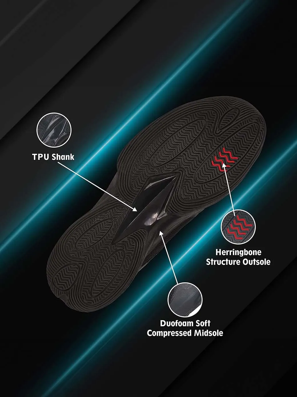 Nivia Combat 2.0 Basketball Shoes For Mens | Phylon, Rubber & Tpu Shank Sole With Spacer Mesh Covered With Tpu Film Upper | Basketball Court Indoor And Outdoor (Black)