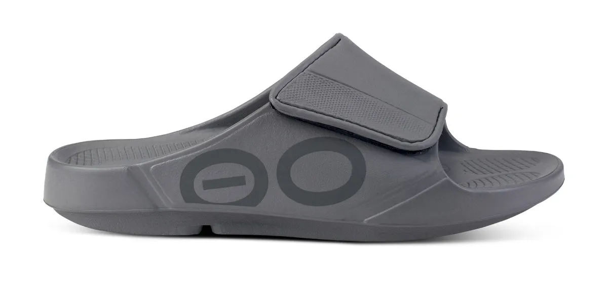 OOFOS Men's OOahh Sport Flex Slide - Slate