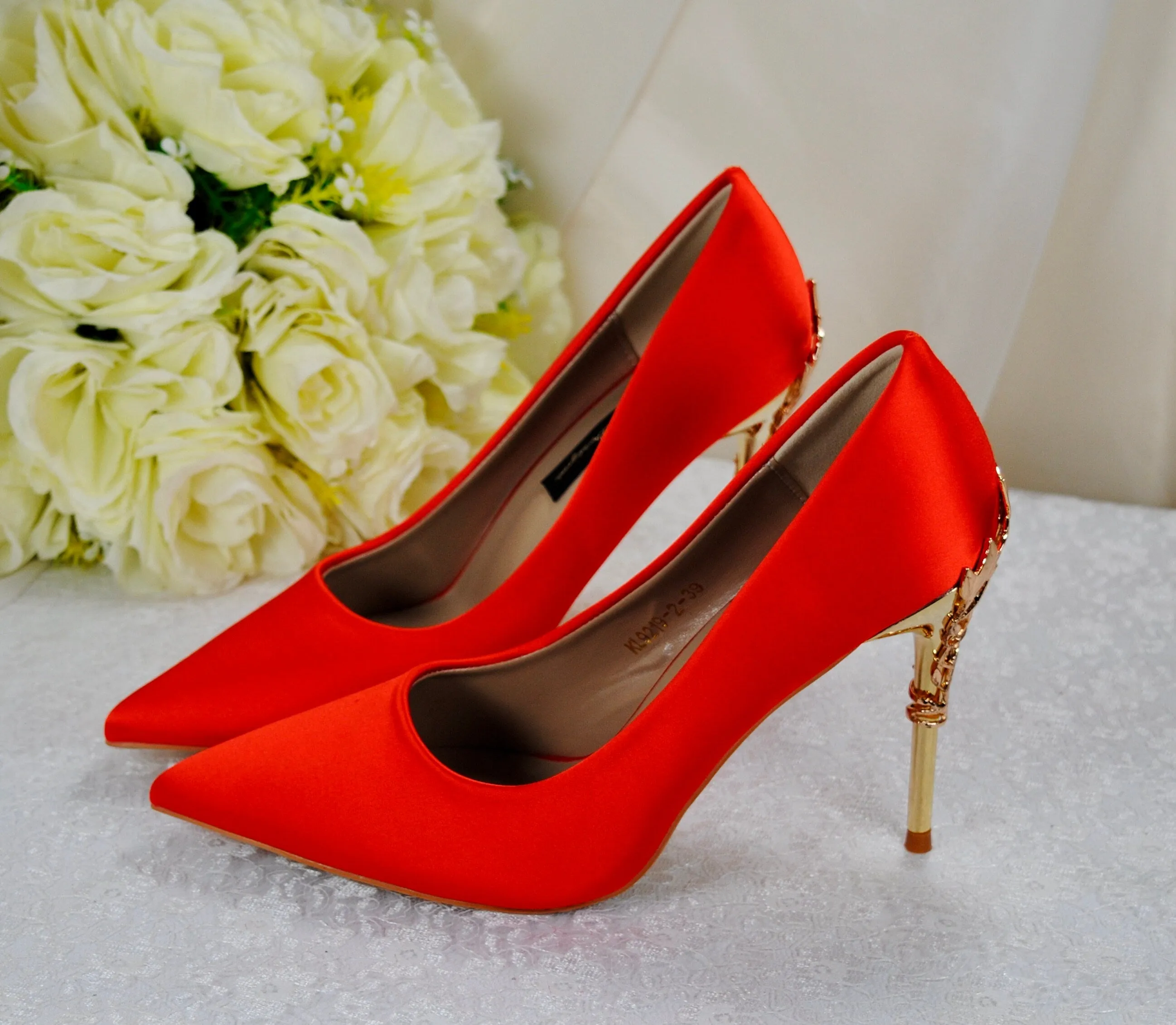 Orange Bridal Shoes