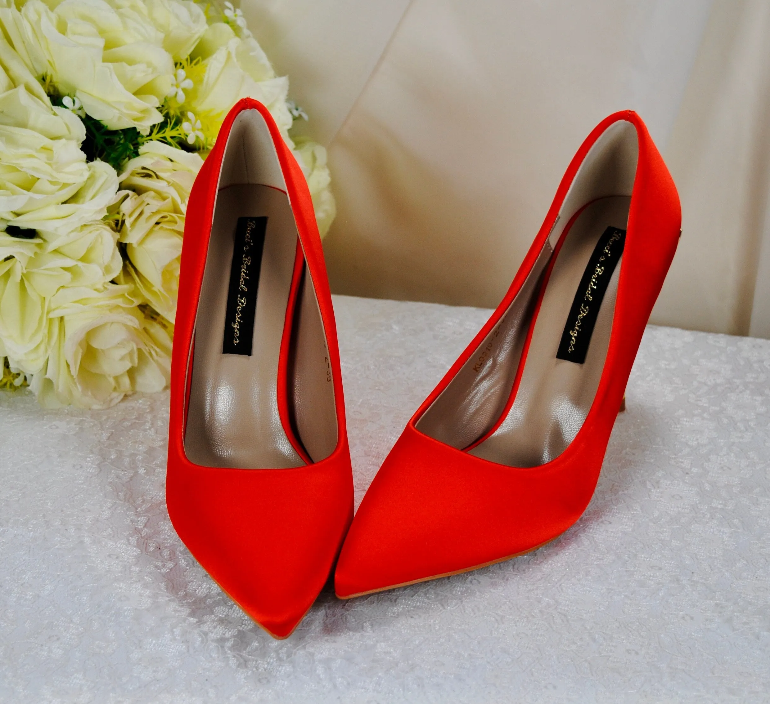 Orange Bridal Shoes
