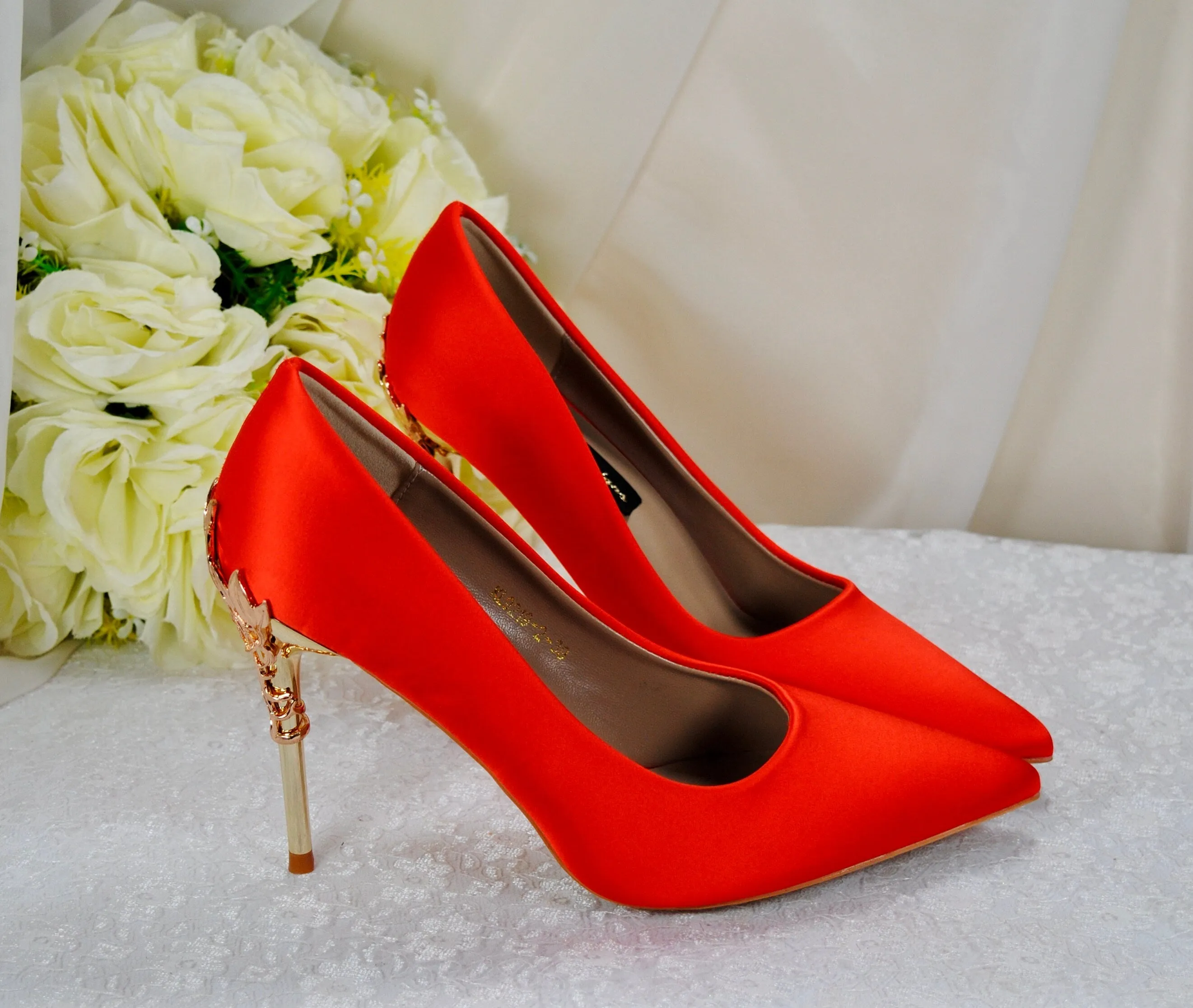 Orange Bridal Shoes