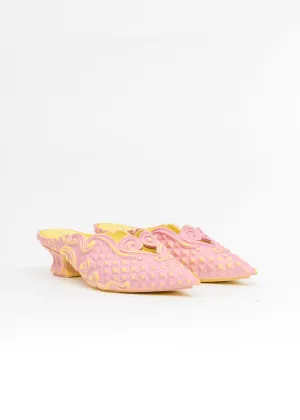 Pink And Yellow Melissa Edition Jelly Point Mules