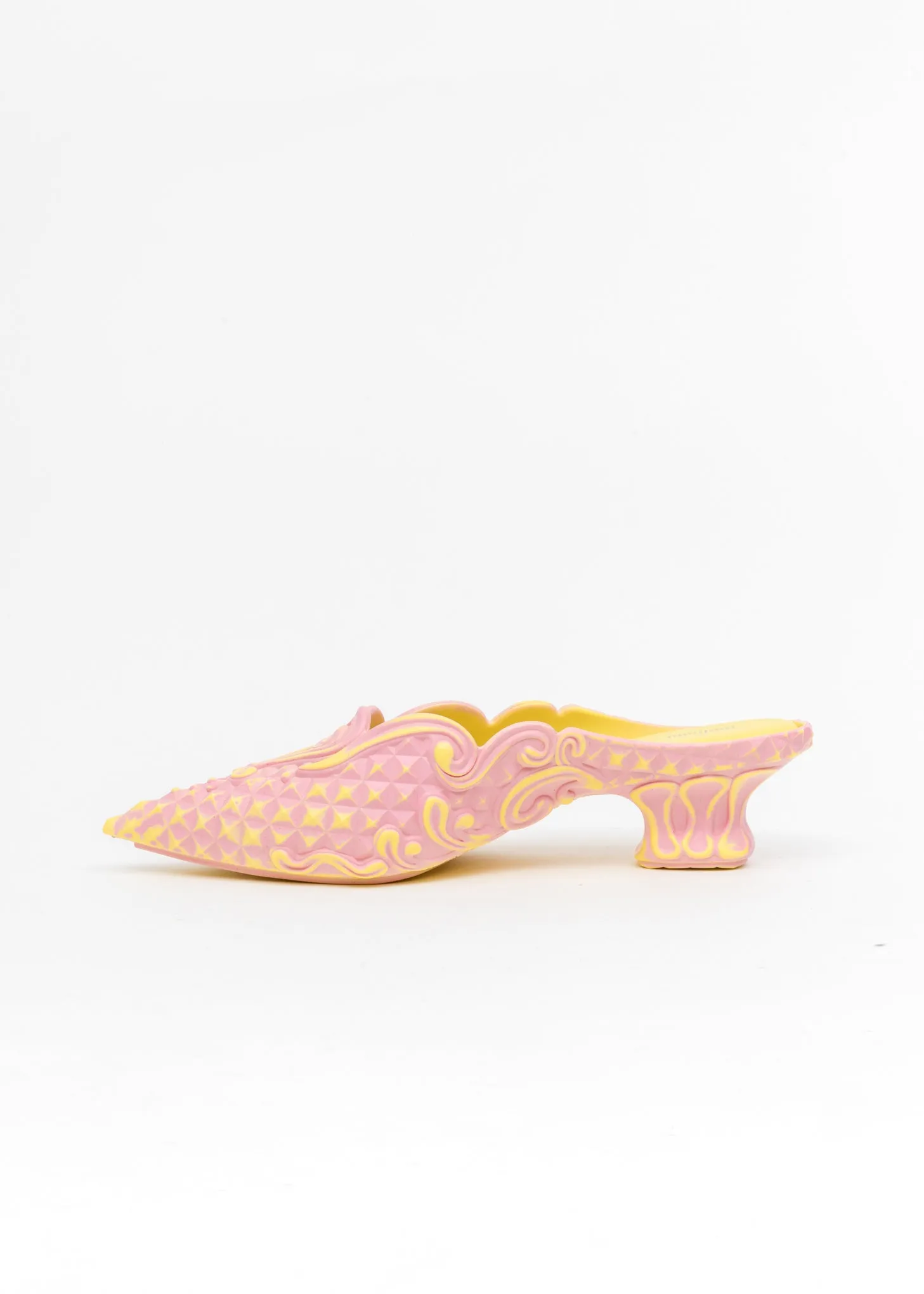 Pink And Yellow Melissa Edition Jelly Point Mules