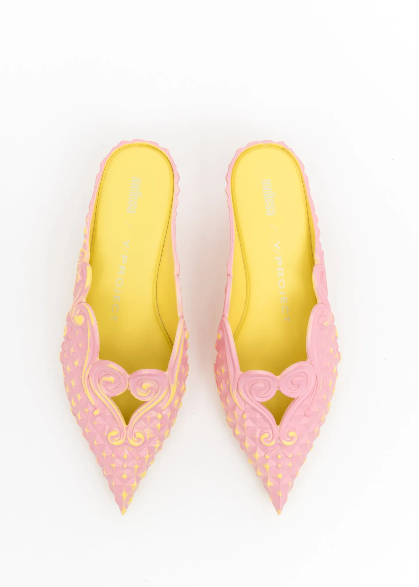 Pink And Yellow Melissa Edition Jelly Point Mules