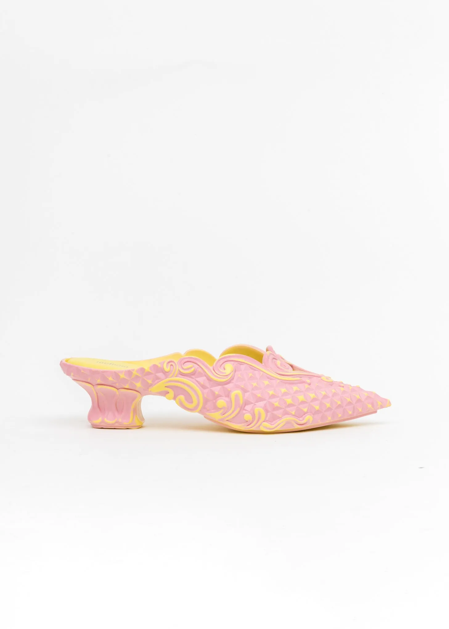 Pink And Yellow Melissa Edition Jelly Point Mules