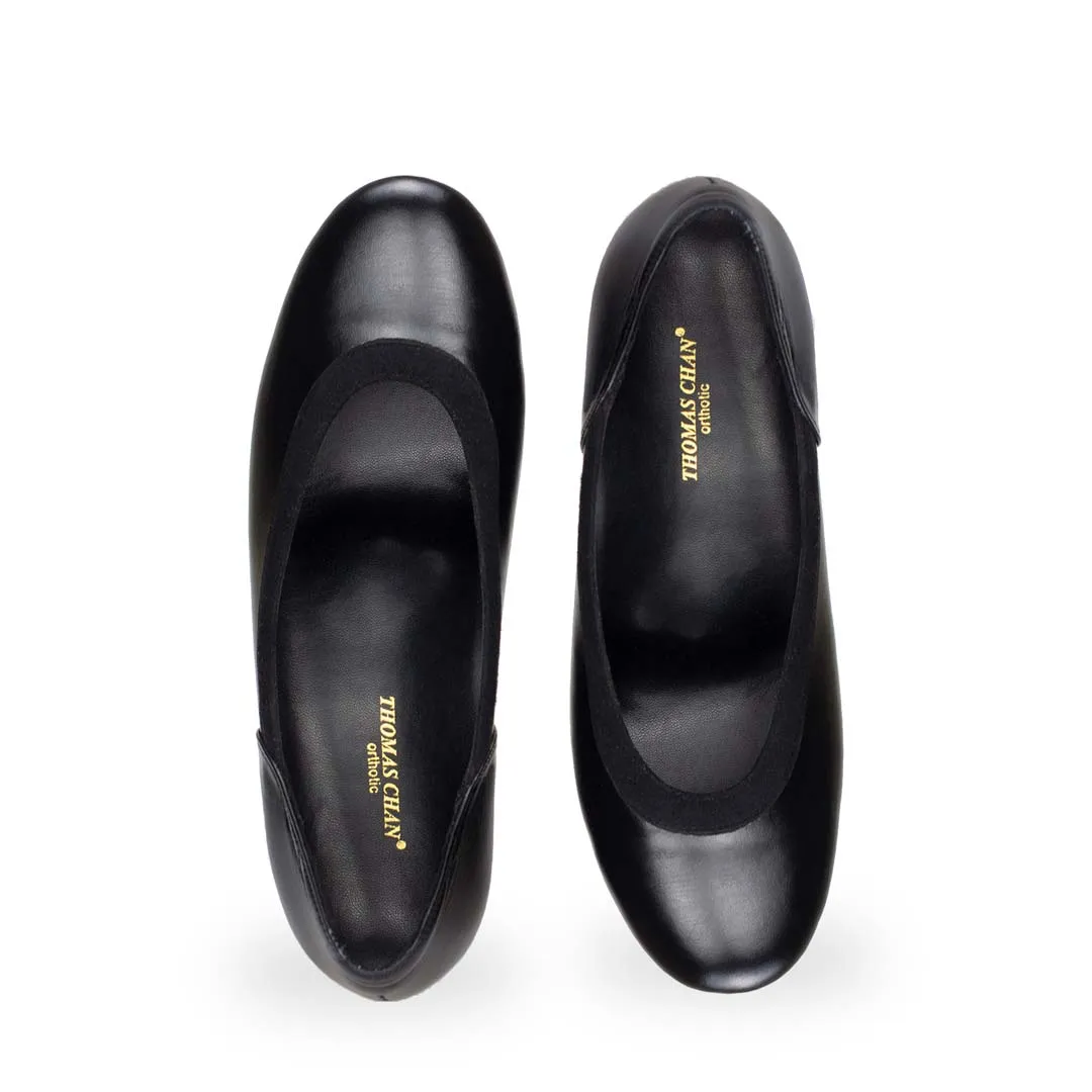 [Pre-Order] Suede Detail Low Heel Pumps 1.5"inch [Office Wear Series]