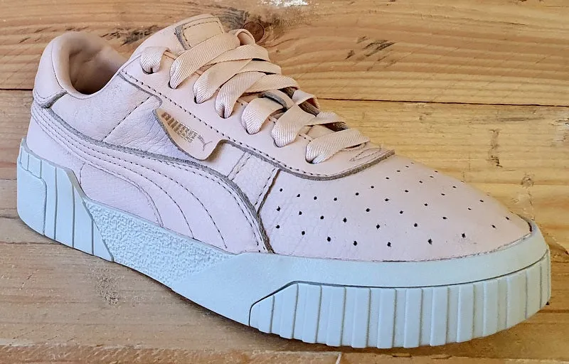 Puma Cali Emboss Low Leather Trainers UK5/US7.5/EU38 369734 01 Pink/White