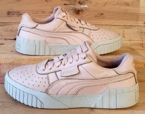 Puma Cali Emboss Low Leather Trainers UK5/US7.5/EU38 369734 01 Pink/White