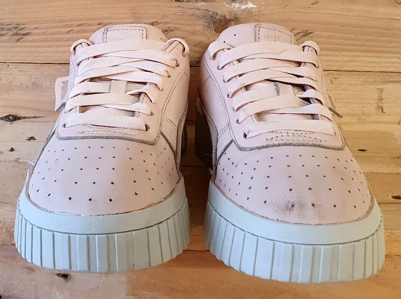 Puma Cali Emboss Low Leather Trainers UK5/US7.5/EU38 369734 01 Pink/White