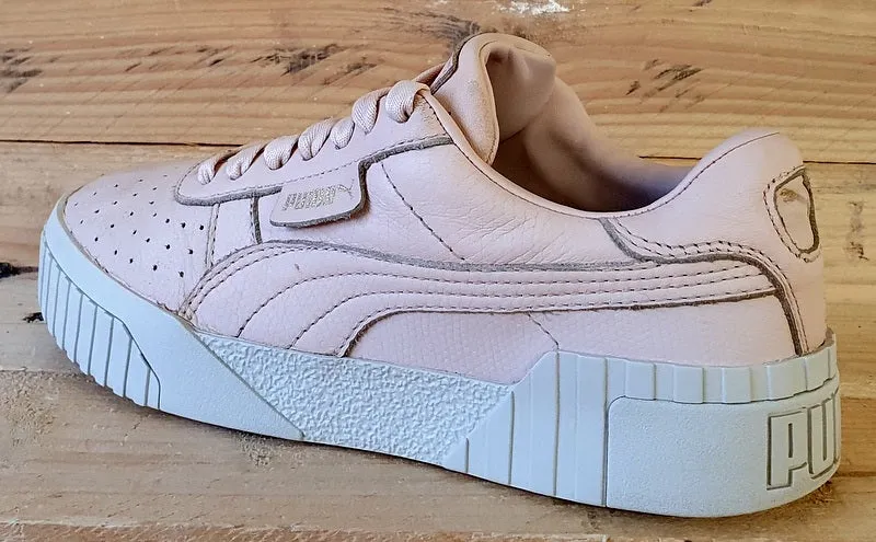 Puma Cali Emboss Low Leather Trainers UK5/US7.5/EU38 369734 01 Pink/White