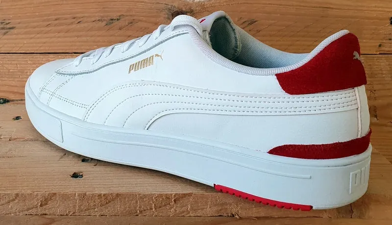 Puma Serve Pro Leather Trainers UK10/US11/EU44.5 380188-03 White High Risk Red