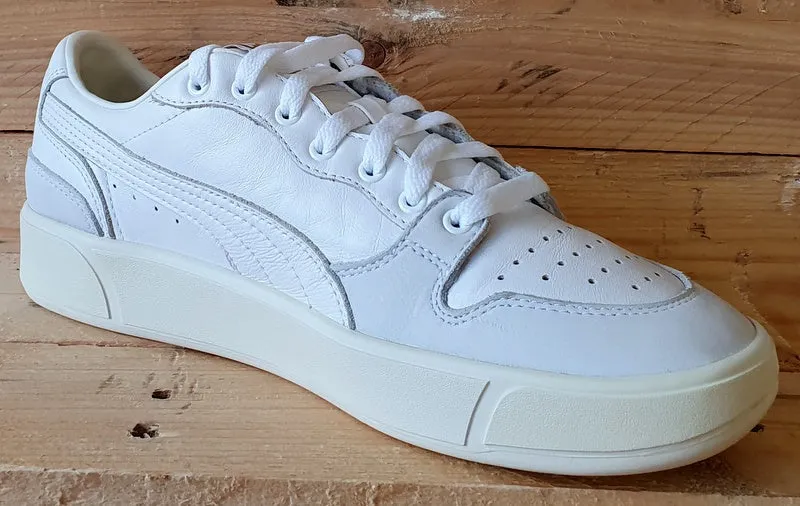 Puma Sky LX Low Leather Trainers UK8/US9/EU42 374117-01 White/Cream