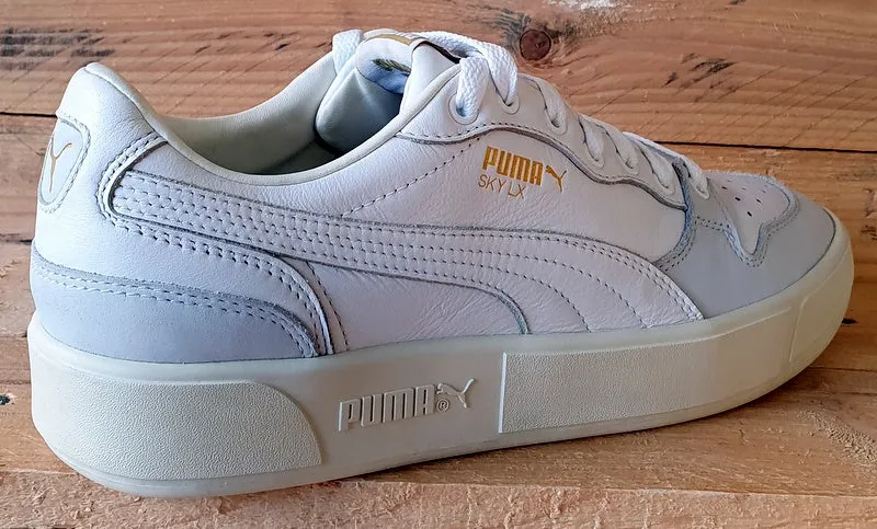 Puma Sky LX Low Leather Trainers UK8/US9/EU42 374117-01 White/Cream