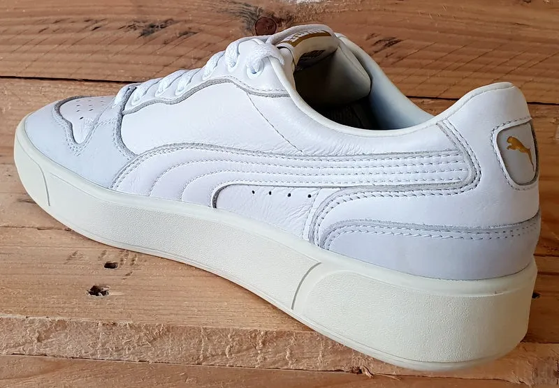 Puma Sky LX Low Leather Trainers UK8/US9/EU42 374117-01 White/Cream