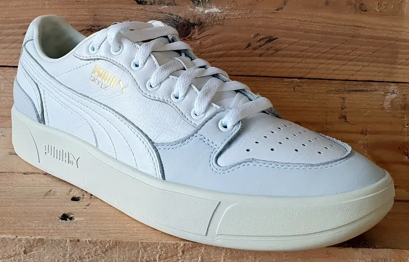 Puma Sky LX Low Leather Trainers UK8/US9/EU42 374117-01 White/Cream