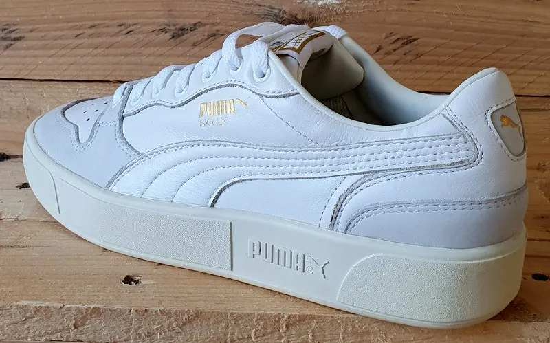 Puma Sky LX Low Leather Trainers UK8/US9/EU42 374117-01 White/Cream
