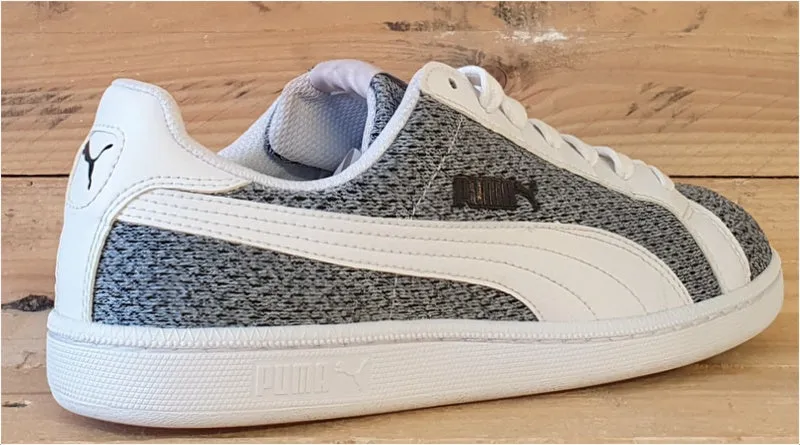 Puma Smash Knit Low Textile Trainers UK8/US9/EU42 362389 02 White/Grey/Black