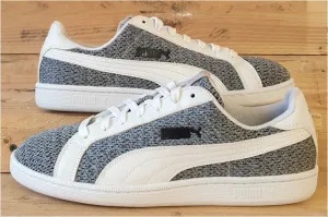 Puma Smash Knit Low Textile Trainers UK8/US9/EU42 362389 02 White/Grey/Black