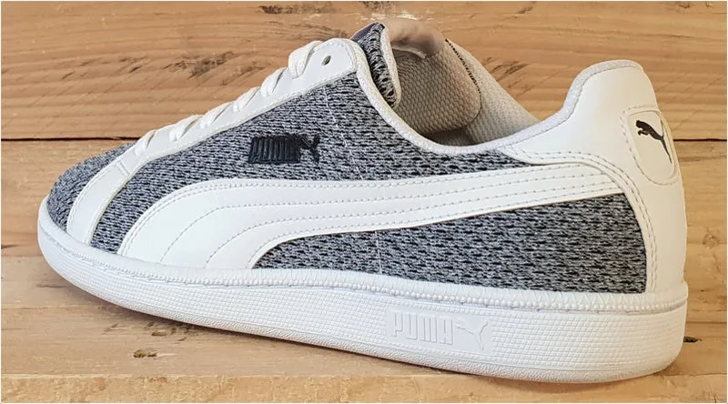 Puma Smash Knit Low Textile Trainers UK8/US9/EU42 362389 02 White/Grey/Black
