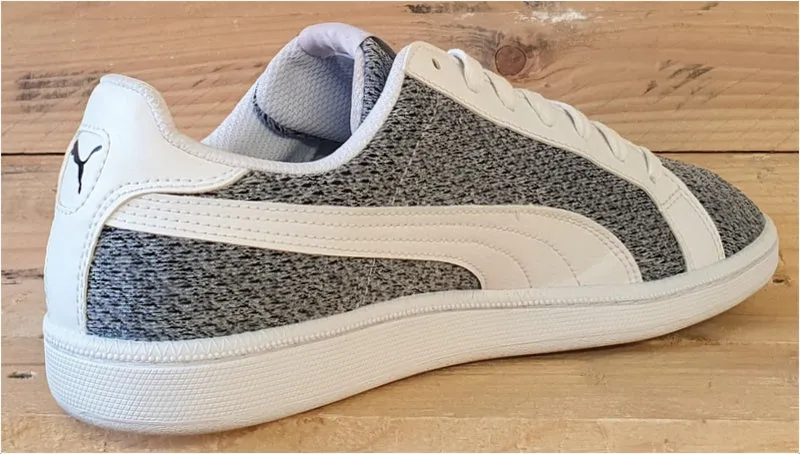 Puma Smash Knit Low Textile Trainers UK8/US9/EU42 362389 02 White/Grey/Black