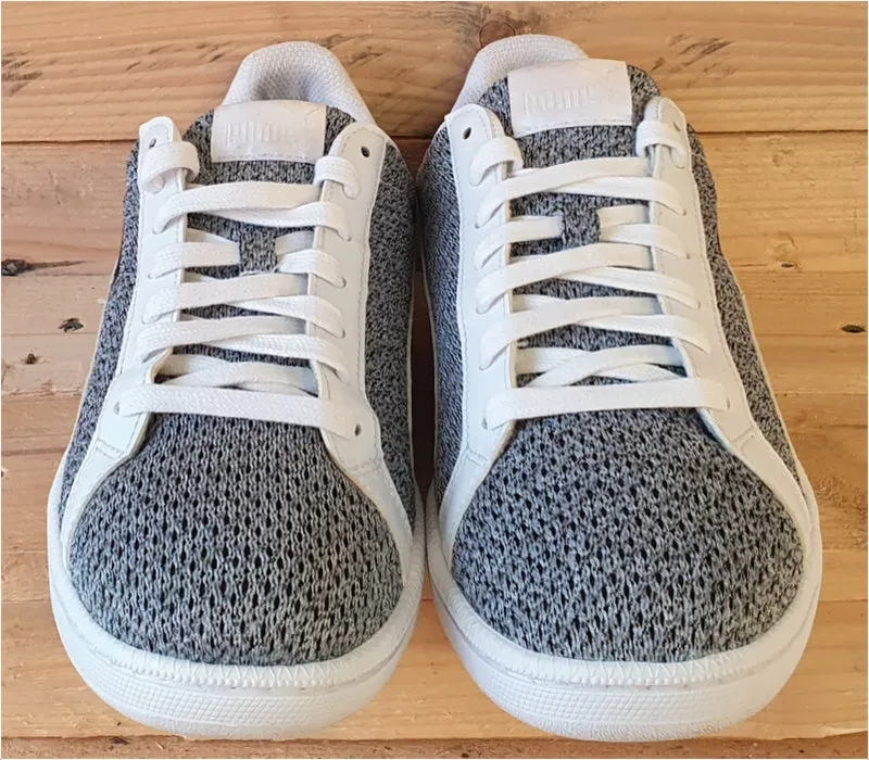 Puma Smash Knit Low Textile Trainers UK8/US9/EU42 362389 02 White/Grey/Black