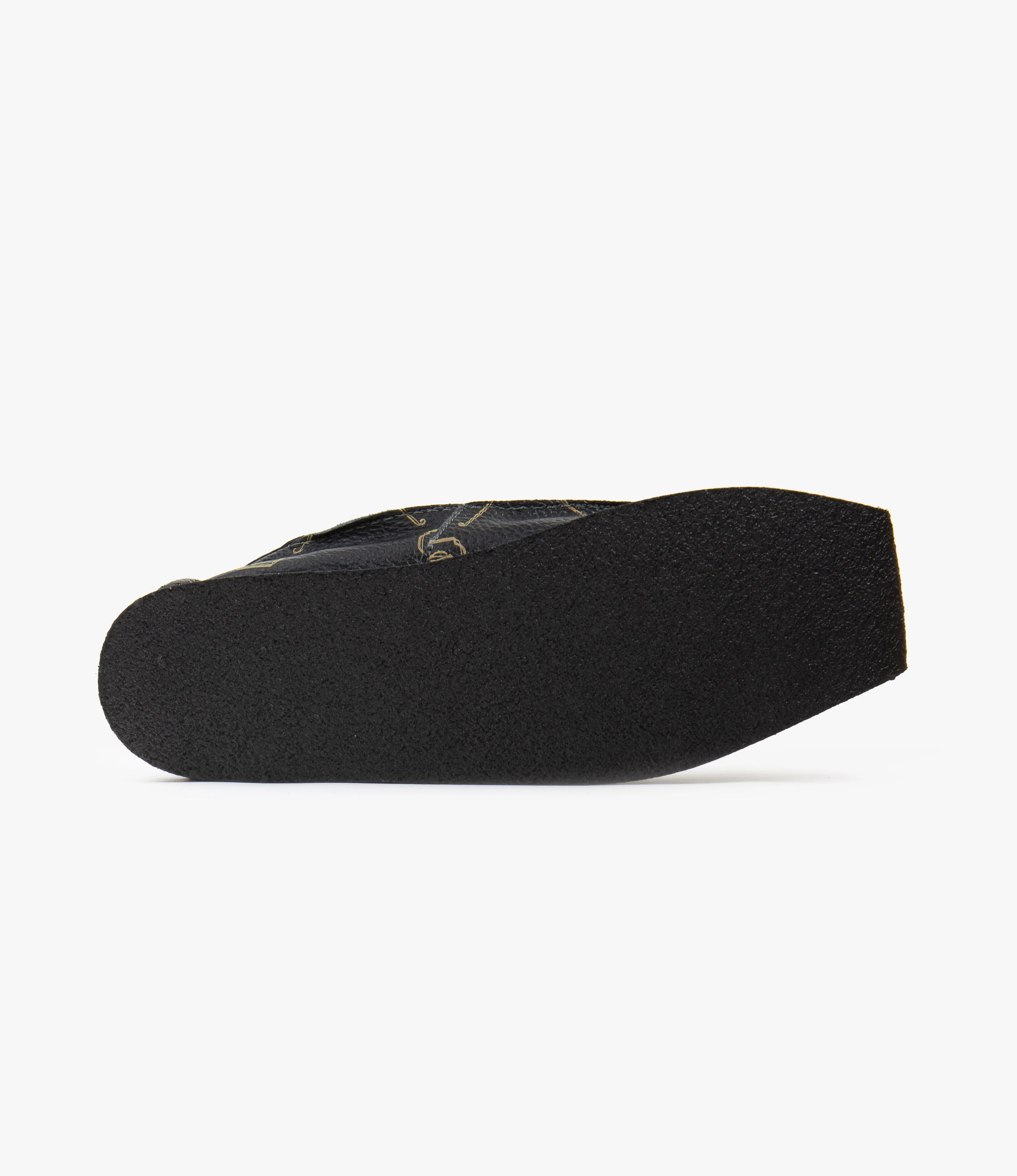 QR Moccasin Low / Monogram - Black / Brass