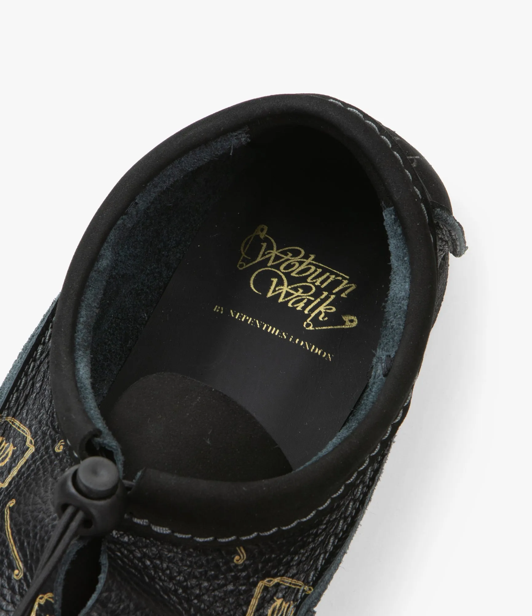 QR Moccasin Low / Monogram - Black / Brass