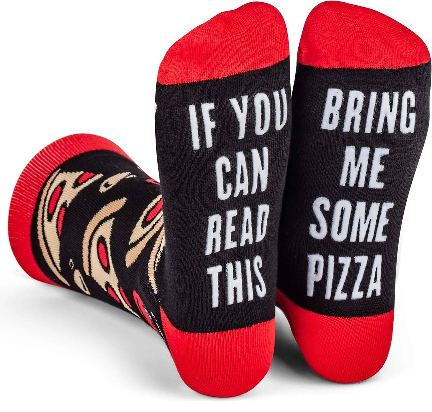 "If You Can Read This, Bring Me Pizza" Socks: The Funniest Feet in Town