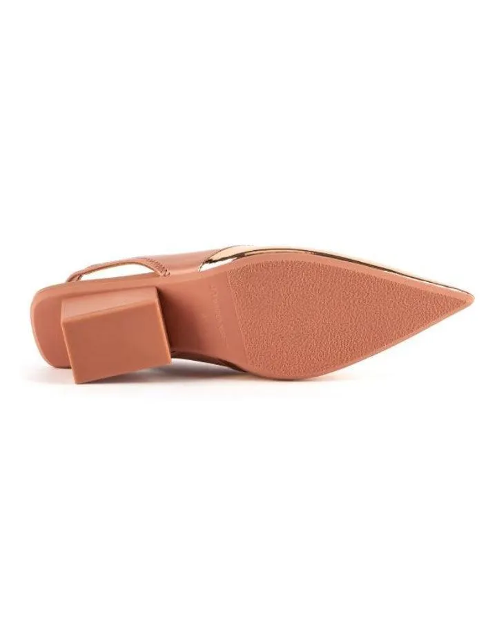 Raila Rose Gold Slingback Shoe