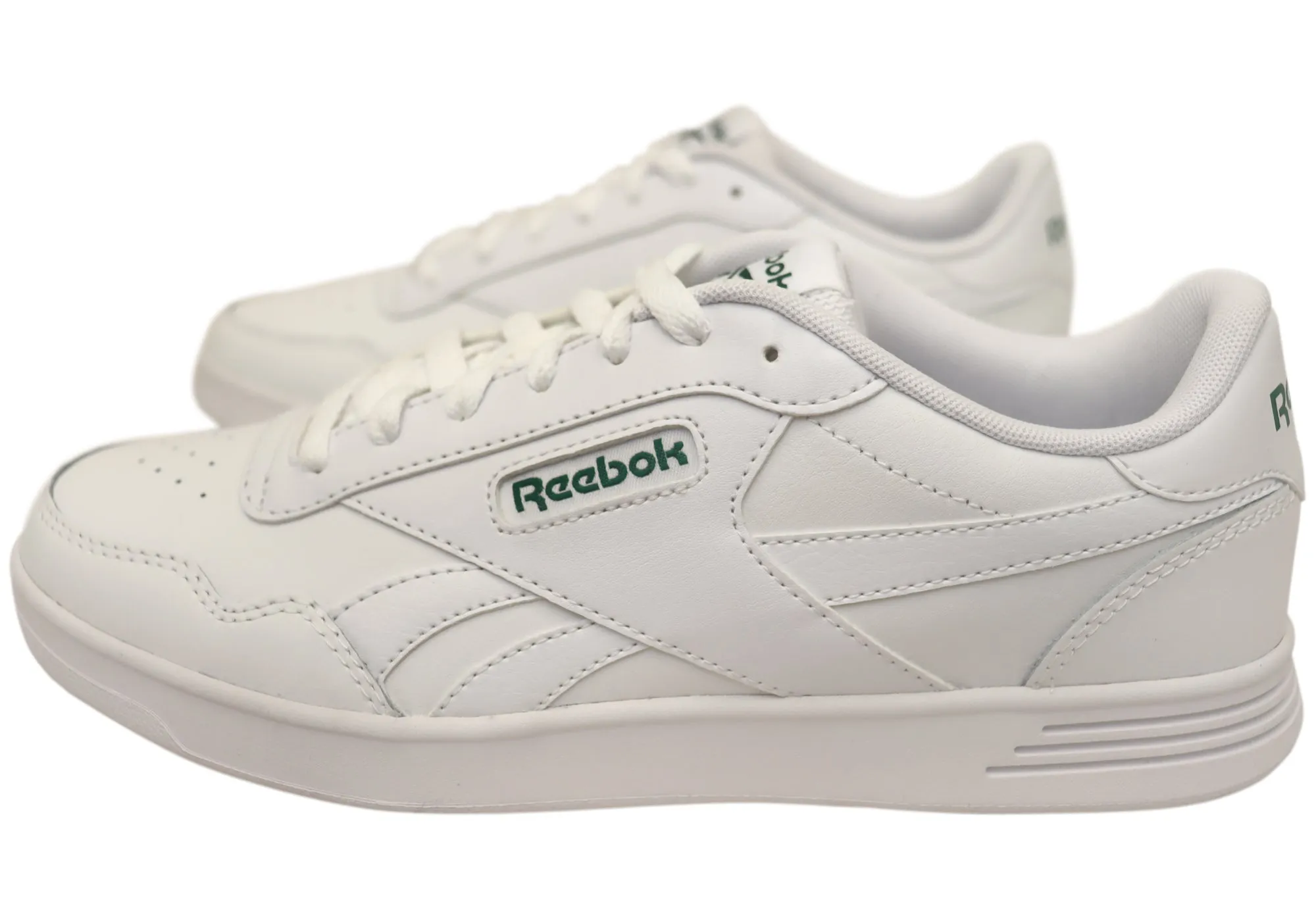 Reebok Court Advance Womens Comfortable White Lace Up Sneakers