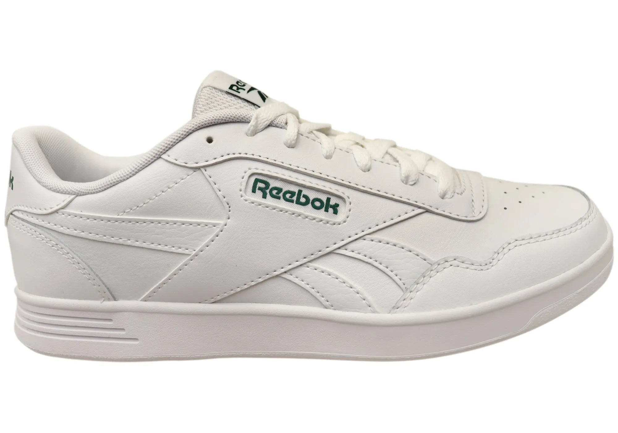 Reebok Court Advance Womens Comfortable White Lace Up Sneakers