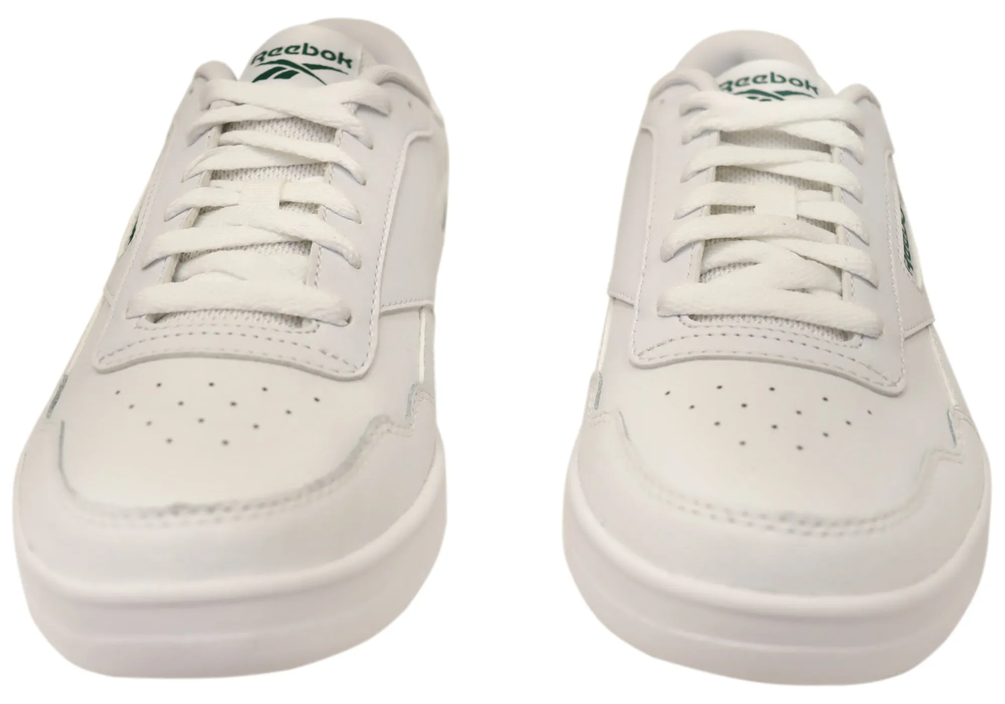 Reebok Court Advance Womens Comfortable White Lace Up Sneakers