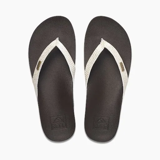 Reef Women's Cushion Court Toe-Post Sandal Brown Sassy