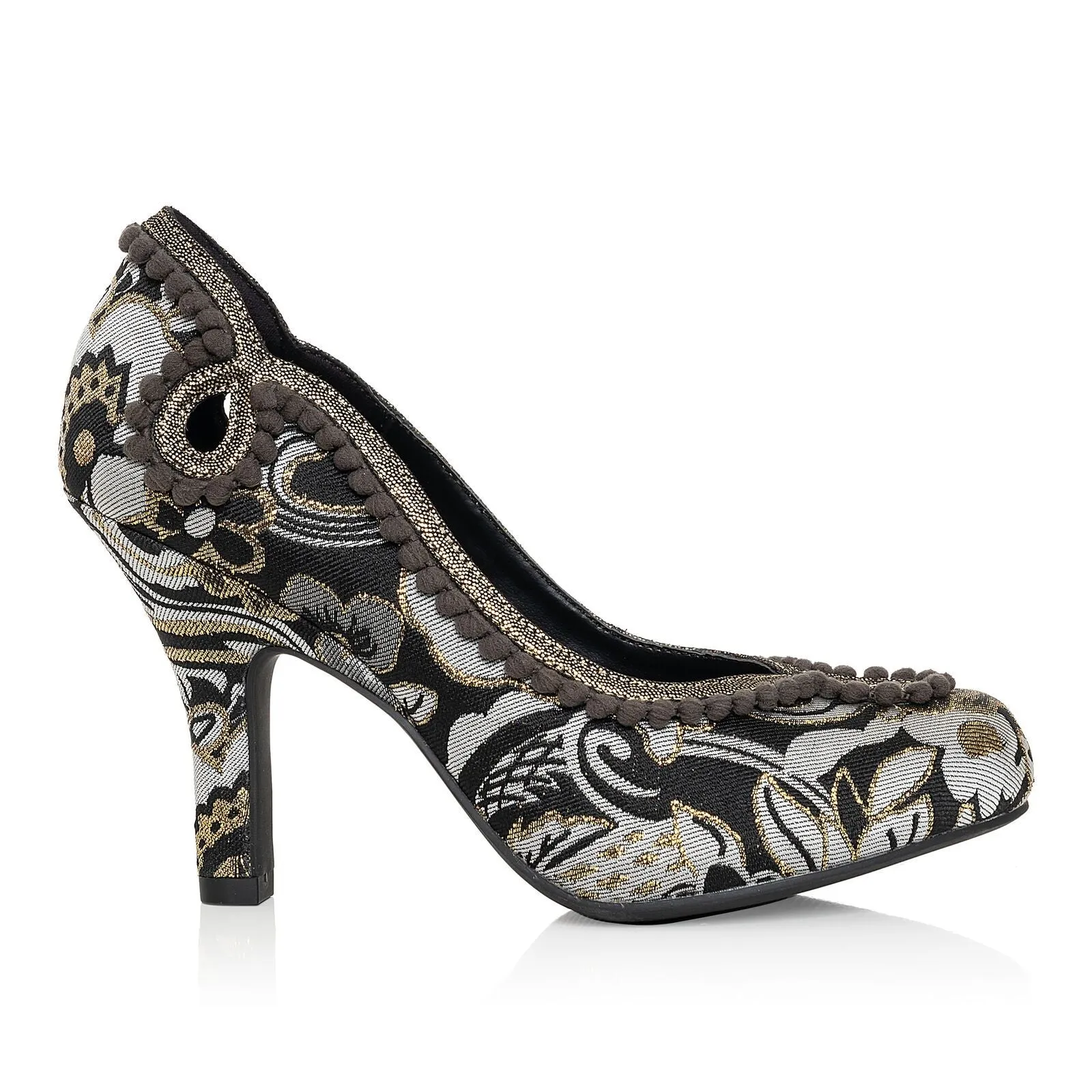 Ruby Shoo High heeled Court Shoe Miley BLACK/GOLD