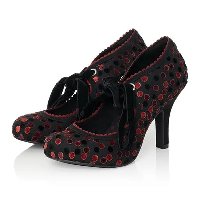 Ruby Shoo Willow RED NOIR to match bag Alberta Red Noir