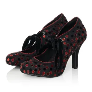 Ruby Shoo Willow RED NOIR to match bag Alberta Red Noir