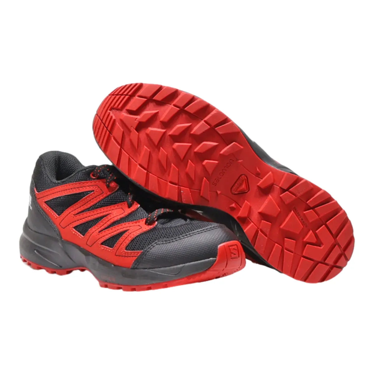 SALOMON Sneaker Trainers Black Synthetic Boys UK 3.5